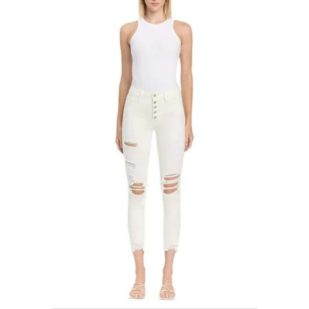 Flying Monkey - Exhilaration - High Rise Button Up Skinny Jeans - F4760 | Walmart (US)
