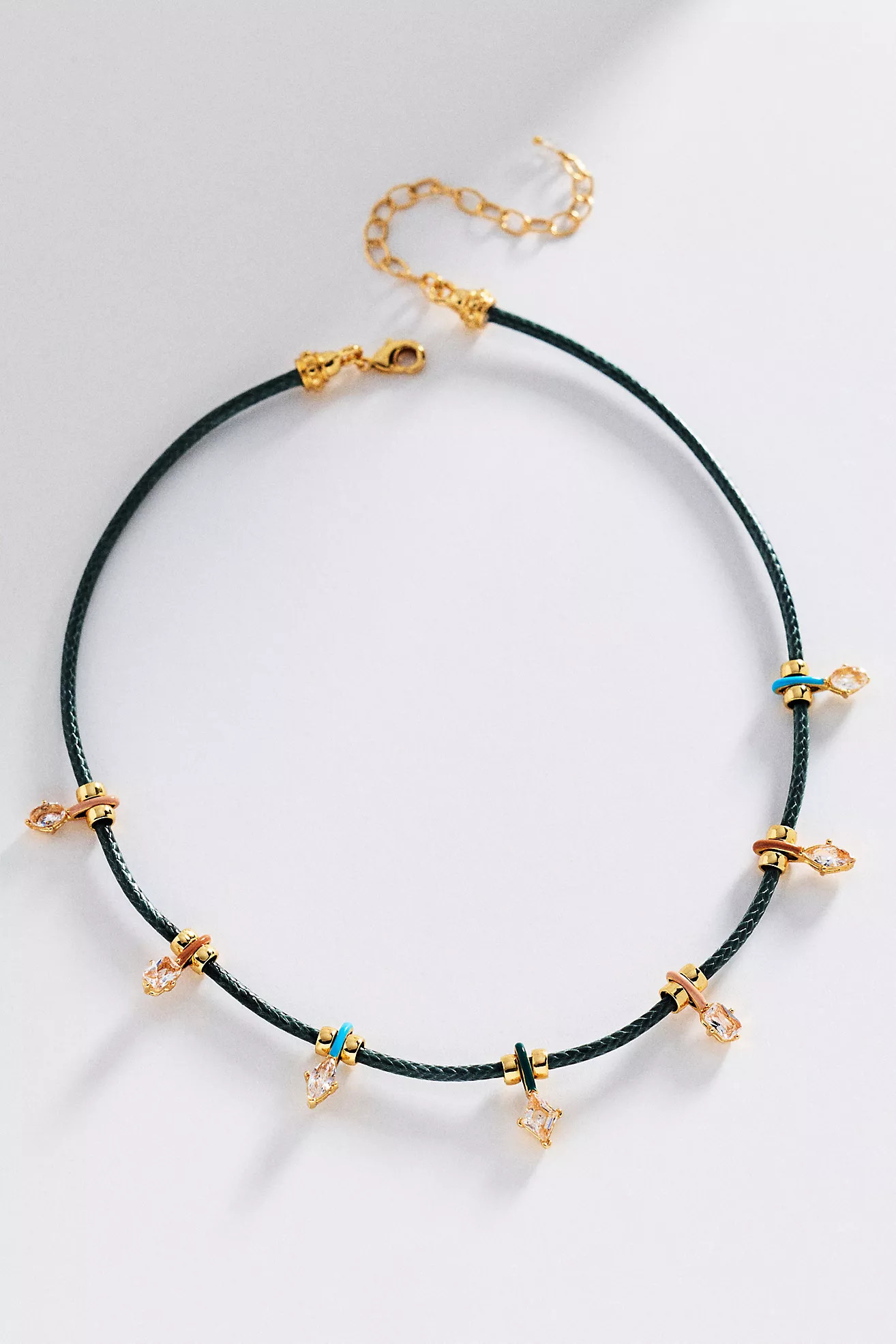 Corded Epoxy Crystal Charm Necklace | Anthropologie (US)