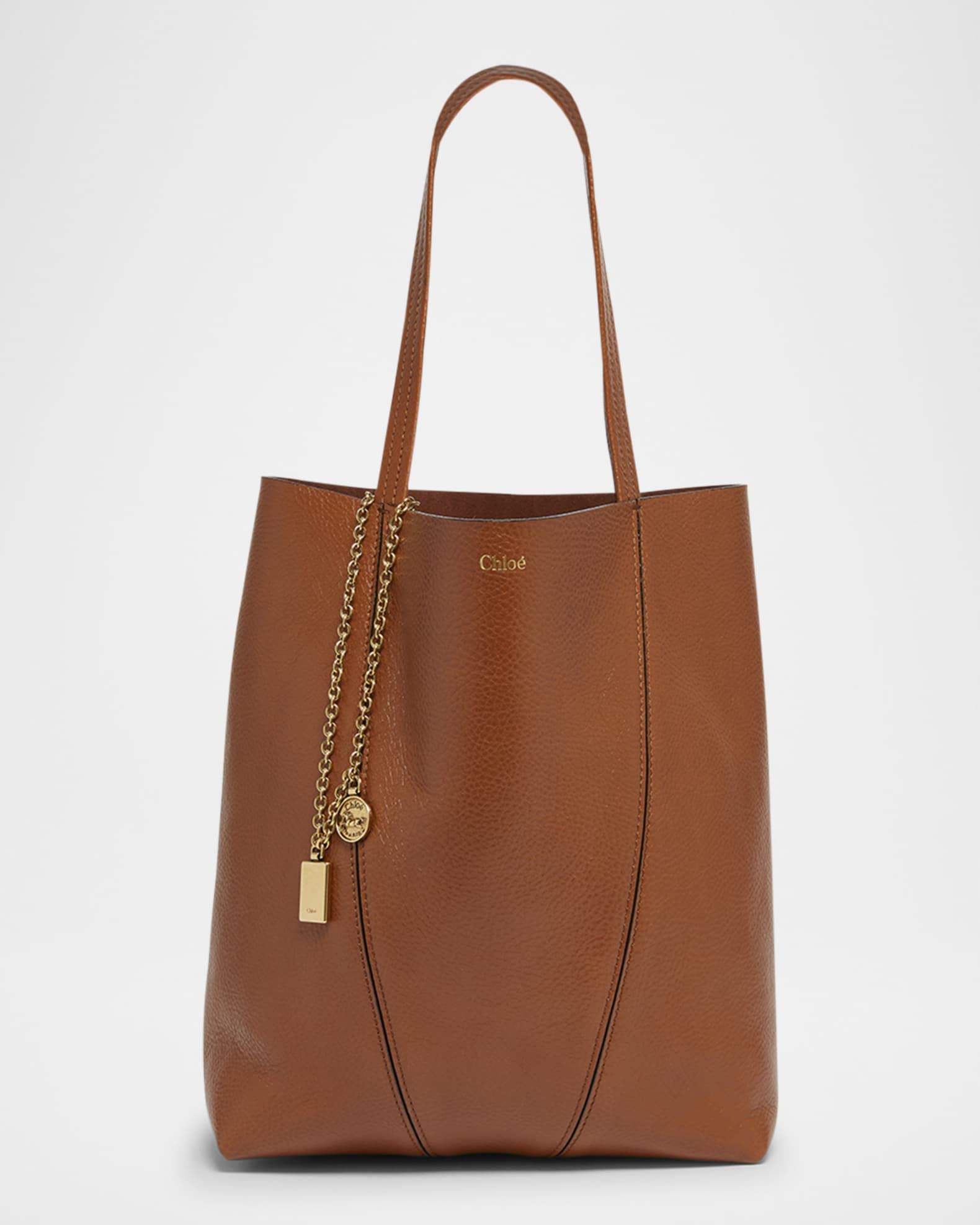 Spin Medium Tote Bag in Leather | Neiman Marcus