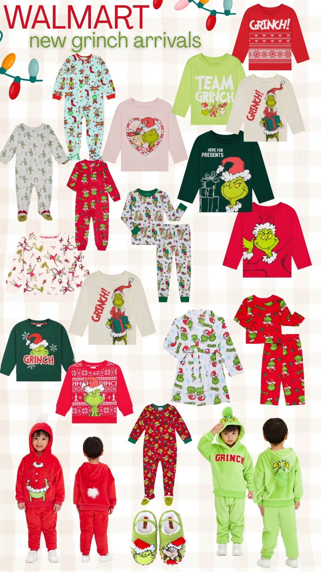 New Grinch arrivals! So cute! #walmart #walmartfinds #walmartfashion #grinch #christmas #pajamas #christmastime #grinchmas

#LTKFamily #LTKKids #LTKBaby
