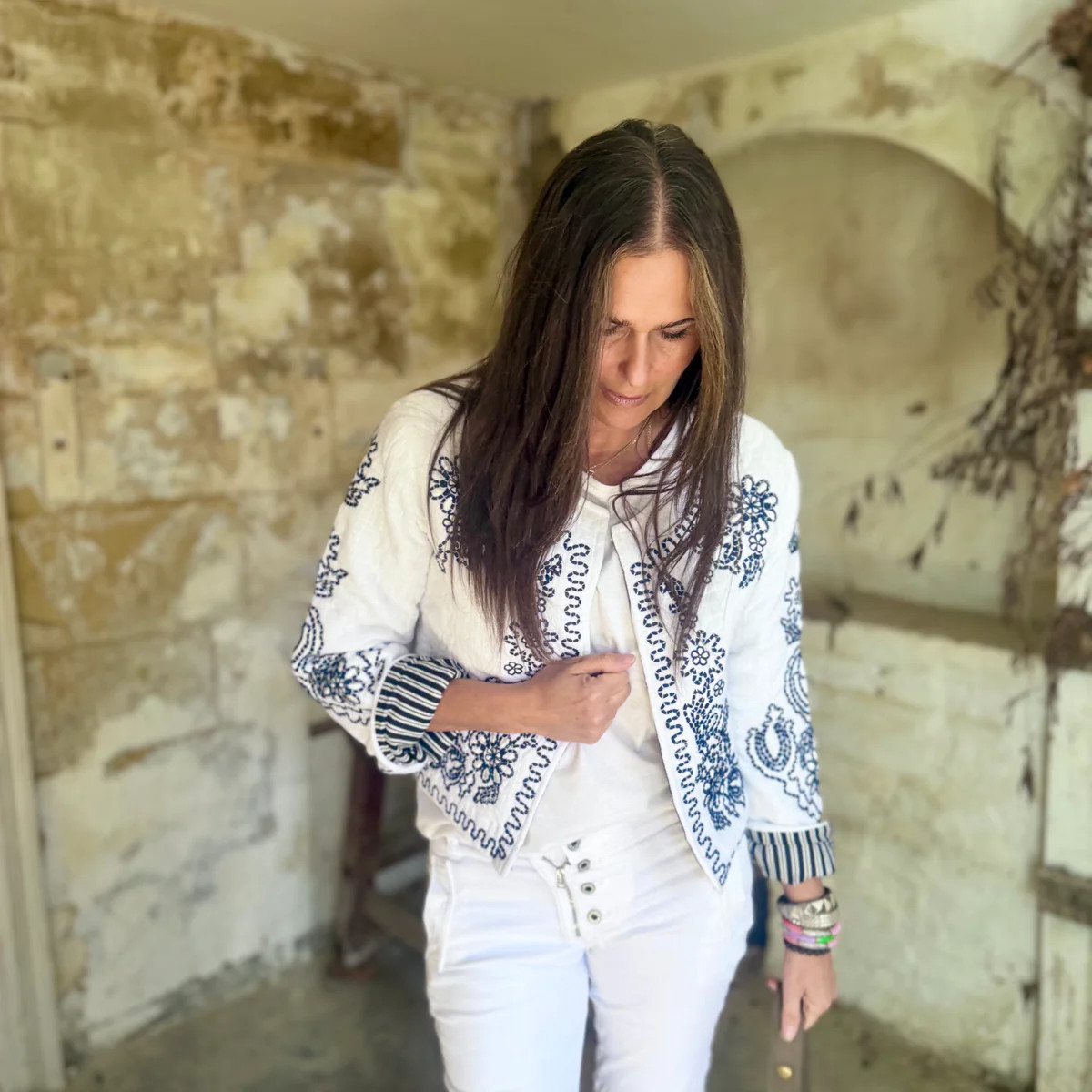 Iris Embroidered Jacket | Law and Co