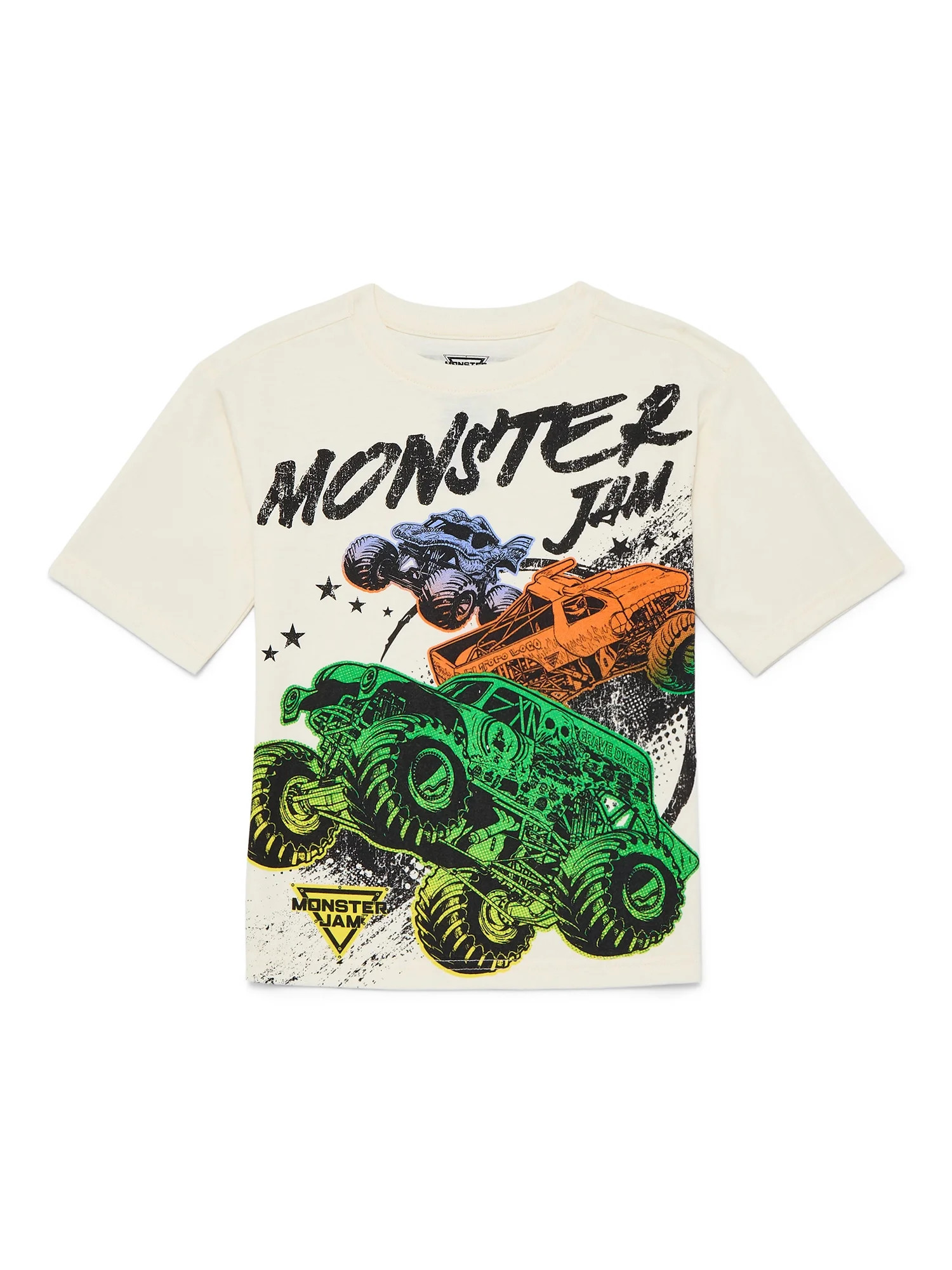 Monster Jam Boys Backwall Graphic Tee with Short Sleeves, Sizes 4-18 | Walmart (US)