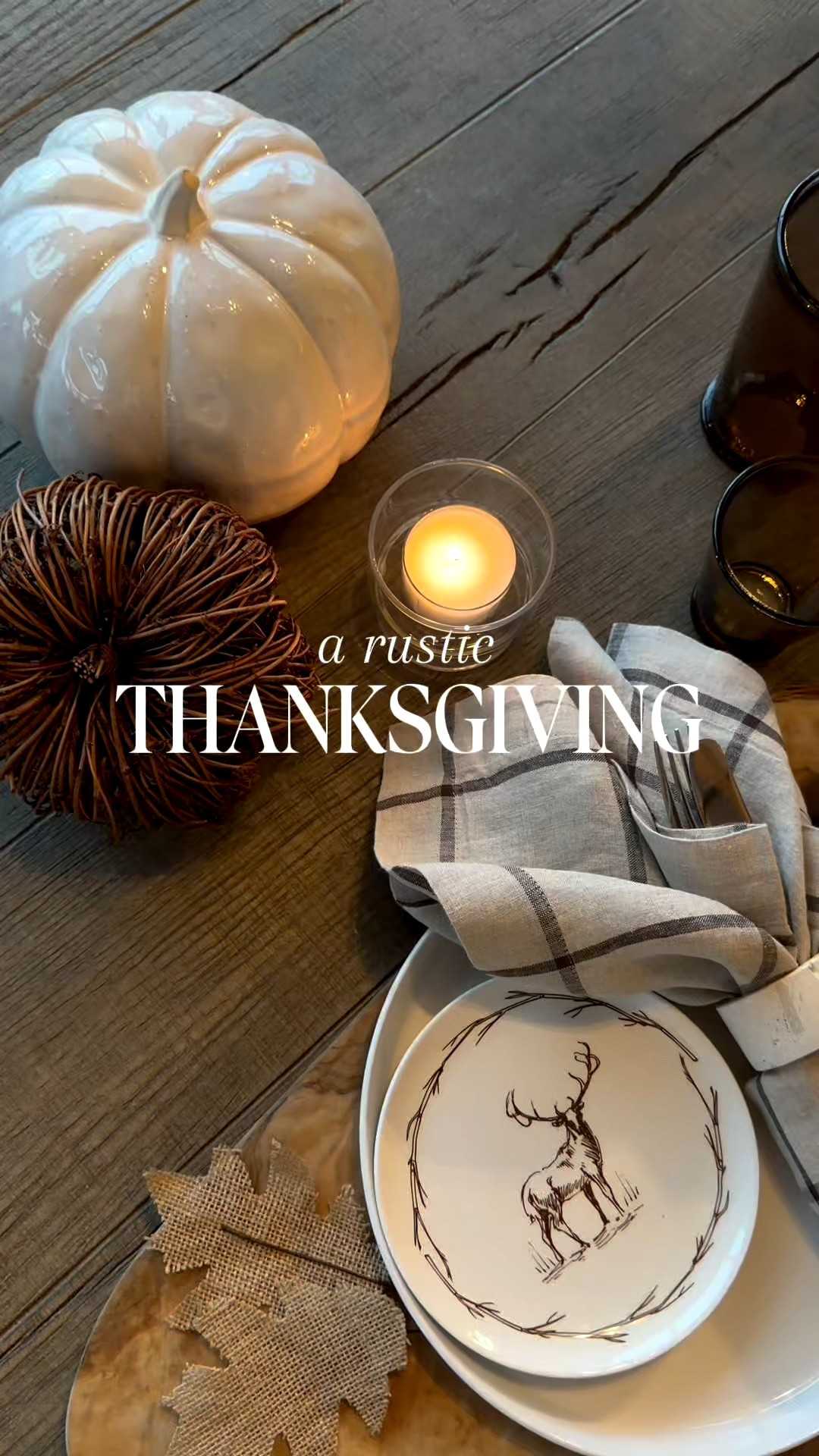What is your Thanksgiving hosting style? Here’s my take of a rustic Thanksgiving’ 

#LTKHome #LTKSeasonal #LTKHoliday