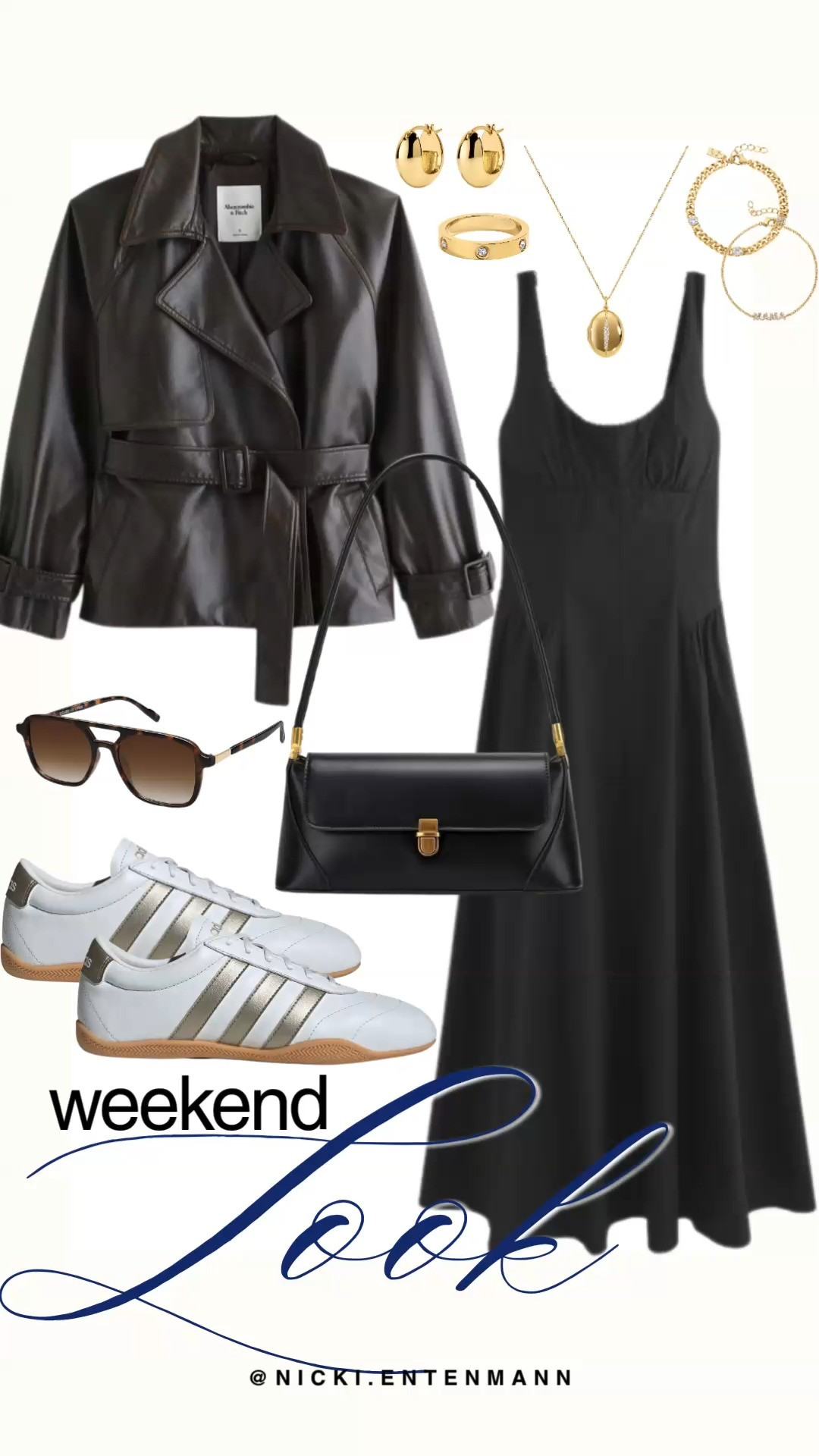 Elevate your weekend style with this polished yet edgy pairing. This Abercrombie midi dress is a total wardrobe hero, offering a sleek silhouette that works for everything from brunch to dinner. Topping it with a vegan leather bomber adds the perfect amount of structure and a modern, high-end feel.

It is also the perfect time to shop the Abercrombie Perfectly Paired Event to Buy One, Get One 50% Off Everything sitewide. Finish the look with your favorite gold jewelry from ElectricPicks and use code BGMAMA for 20% off.

#abercrombie #abercrombiestyle #mididress #veganleather #springfashion #ootd #salealert #streetstyle #everydaychic #electricpicks 

 #LTKootd #LTKmomlife #LTKSaleAlert