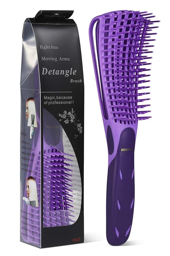 BESTOOL Detangling Brush for Natural Hair, Detangler for 3/4abc Curly, Coily, Kinky Hair, Detangl... | Amazon (US)