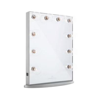 Impressions Vanity Hollywood Glow® Vanity Mirror Silver | Target