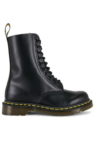 1490 10-Eye Boot in Black | Revolve Clothing (Global)