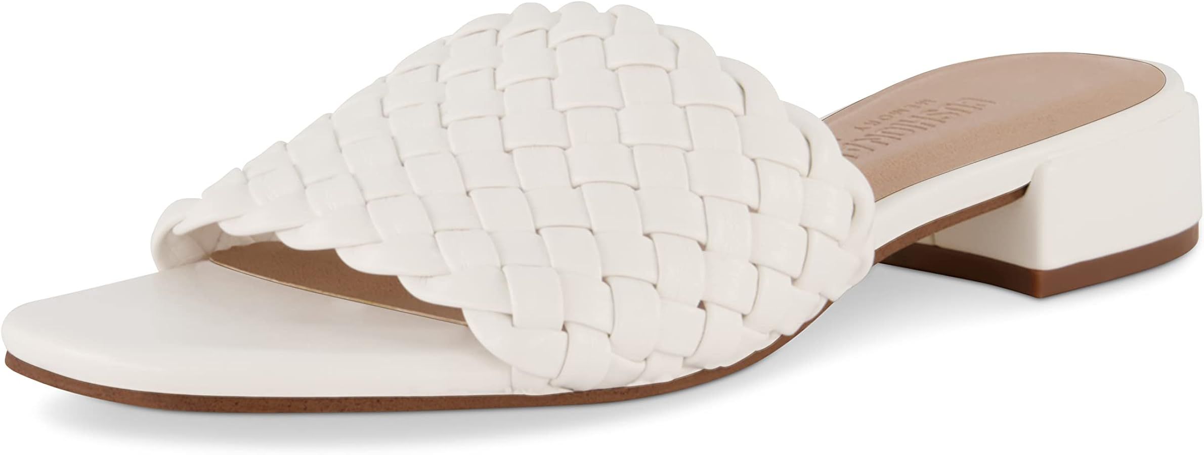 CUSHIONAIRE Women's Nerida woven low block heel sandal +Memory Foam | Amazon (US)