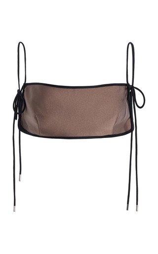 Summer Bones Satin Bandeau Crop Top | Moda Operandi (Global)