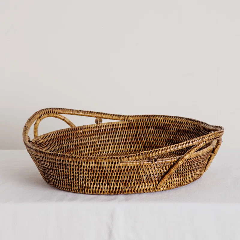 Scarlette Rattan Serving Tray | Wayfair North America