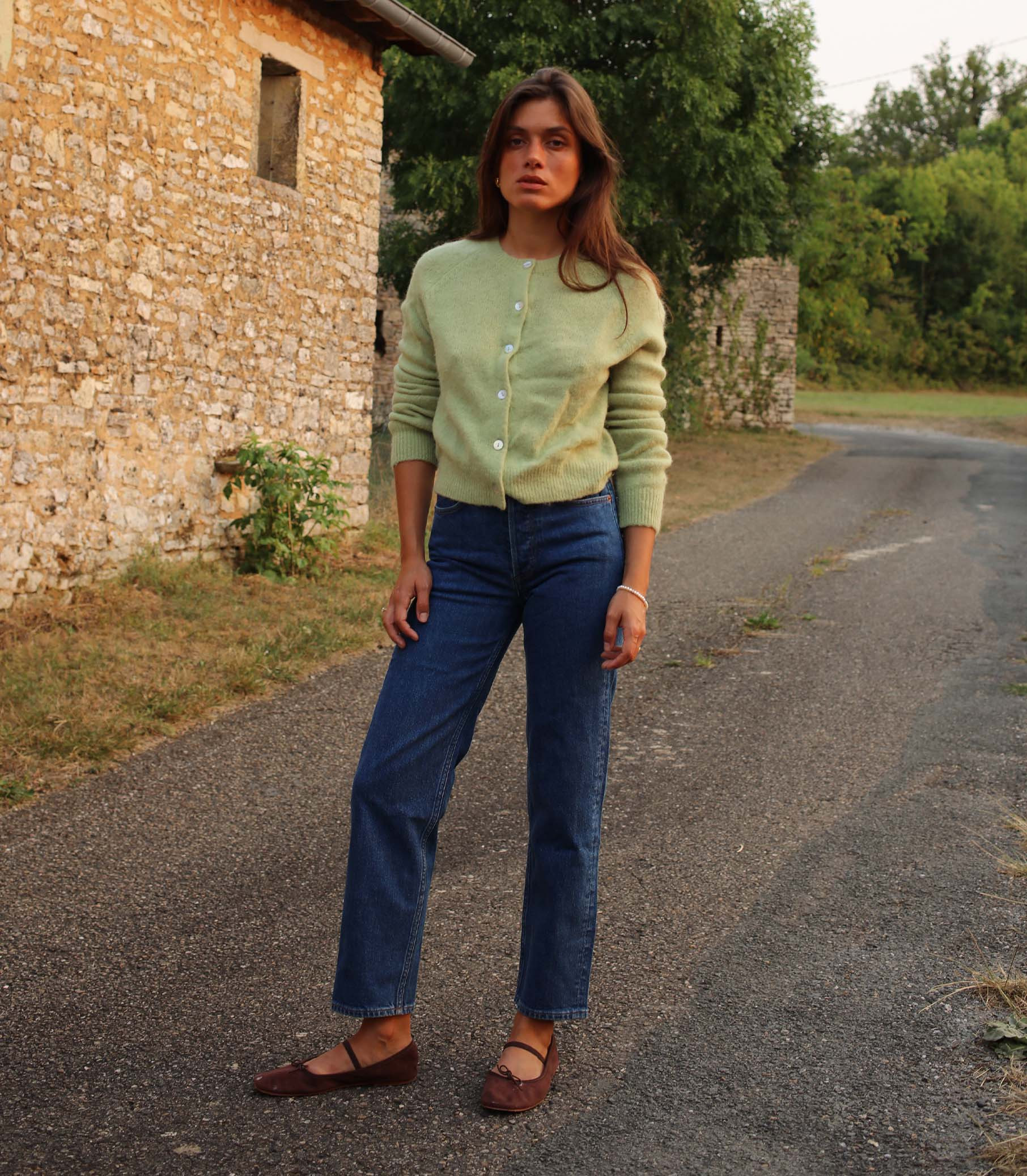 Diana Crop Jean - Rousseau Wash | DÔEN | DOEN