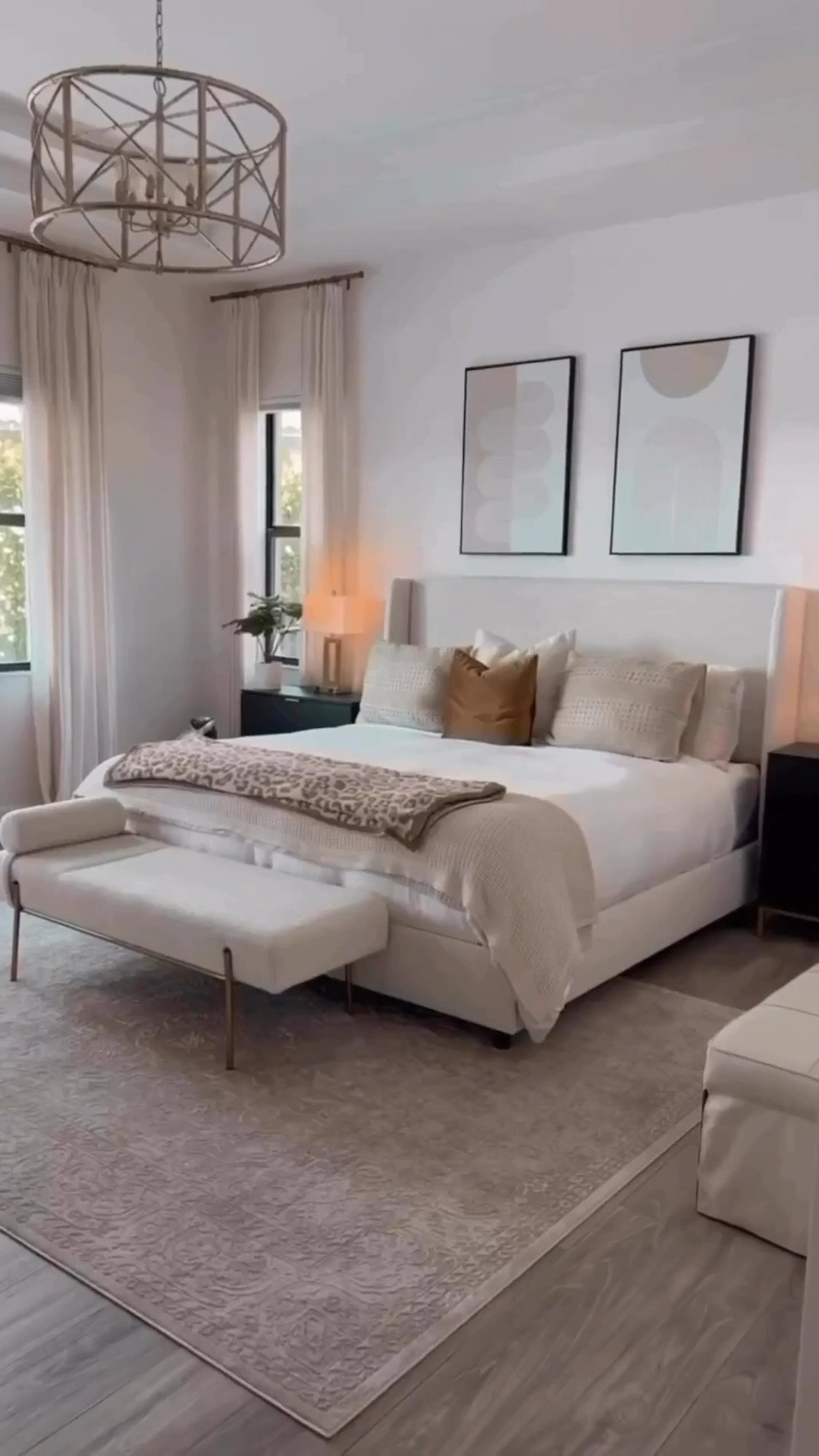 Bedroom refresh 
Master Bedroom Makeover on a budget. Neutral bedroom, Amazon bedroom decor, Walmart bedroom decor, line bed, aesthetic golden mirror, Target tree, big bedroom decor. My bed is a king size, the rug is 8x10. The curtain is the linen color is 1 beige white, triple tailor pleat.


#LTKSeasonal #LTKHome #LTKU