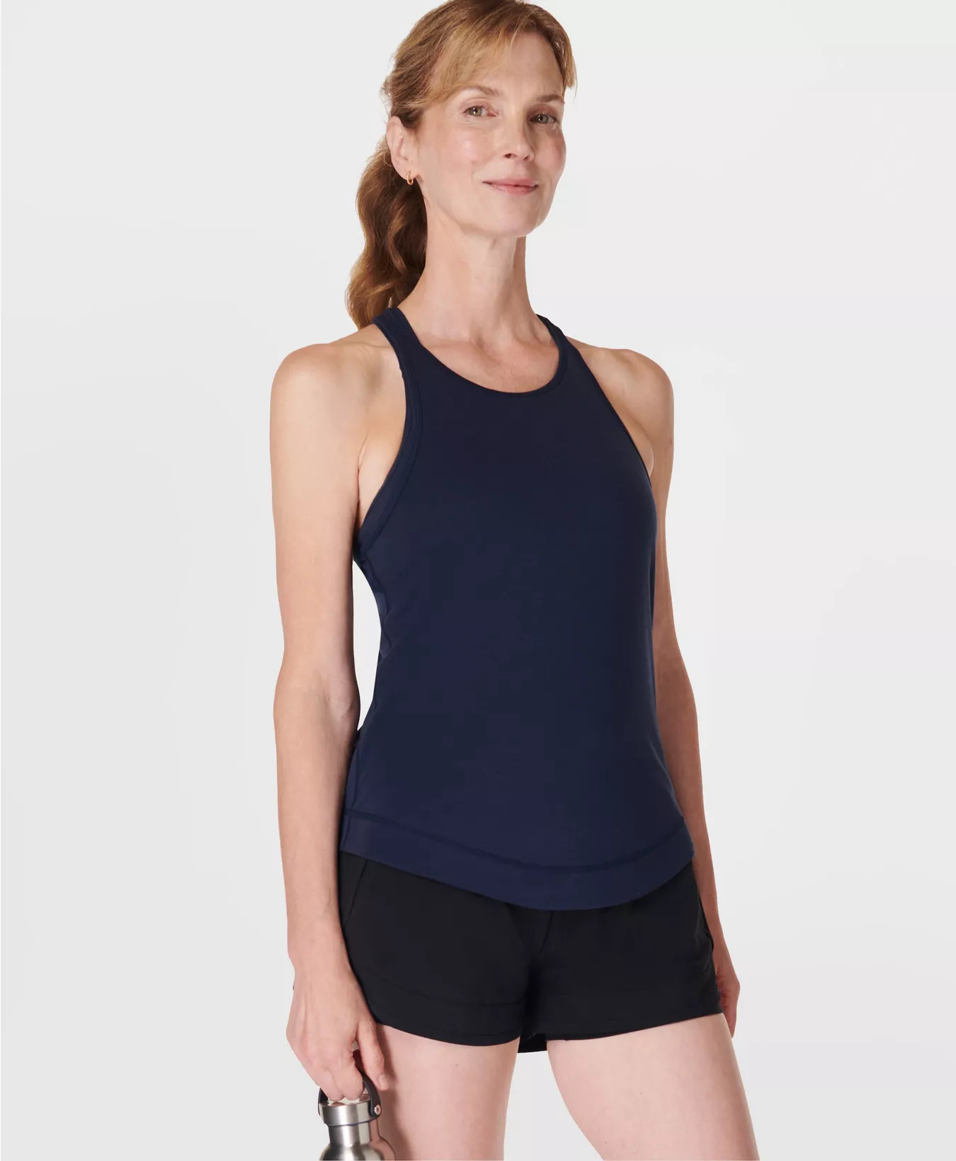 Breathe Easy Running Vest - Navy Blue | Women's Vests | Sweaty Betty | Sweaty Betty UK
