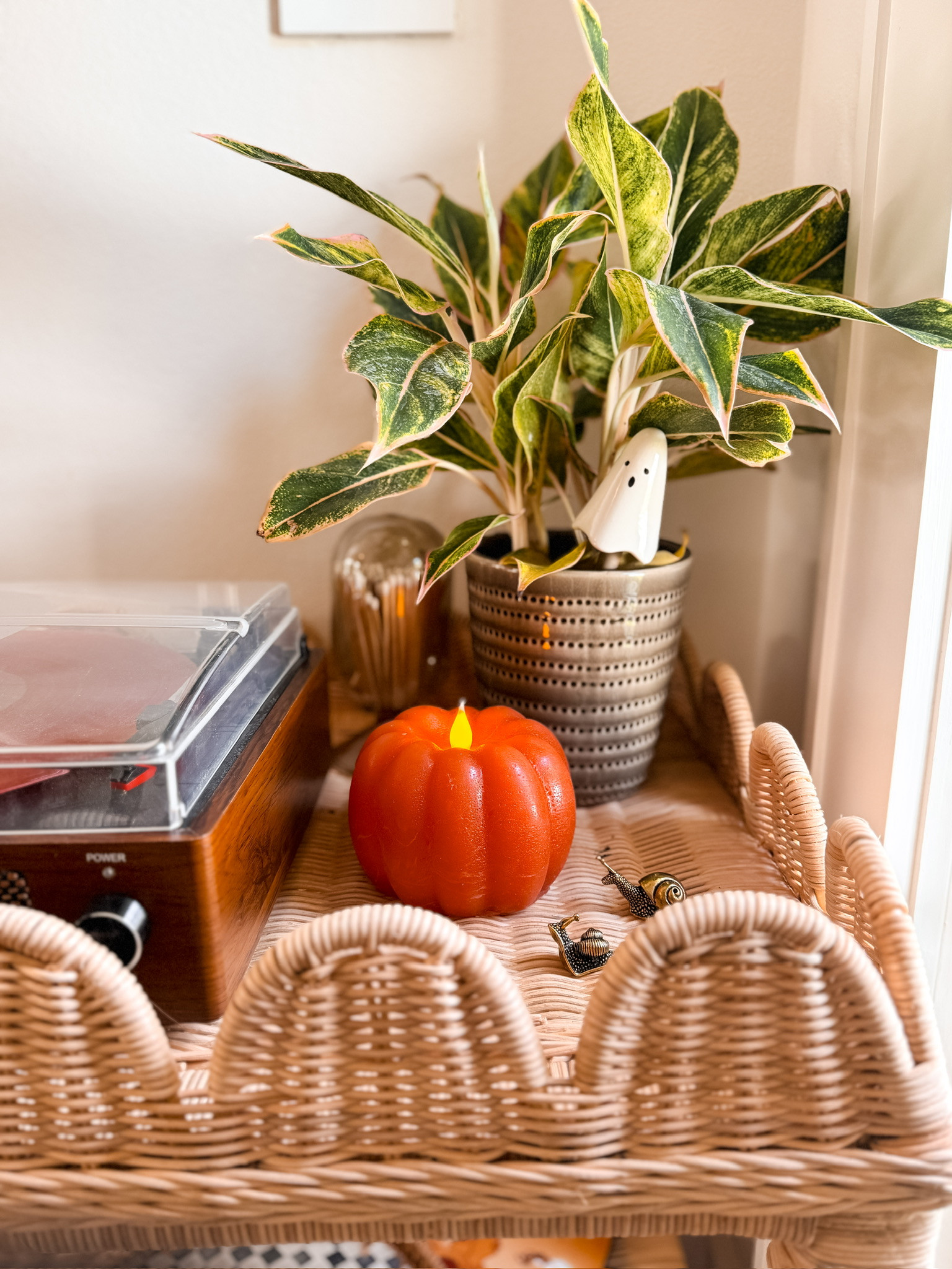 This flameless pumpkin candle is so much bigger in person than I thought it was going to be! 🎃 I am so pleased with this find. 

 #LTKSeasonal #LTKHome #LTKFindsUnder50