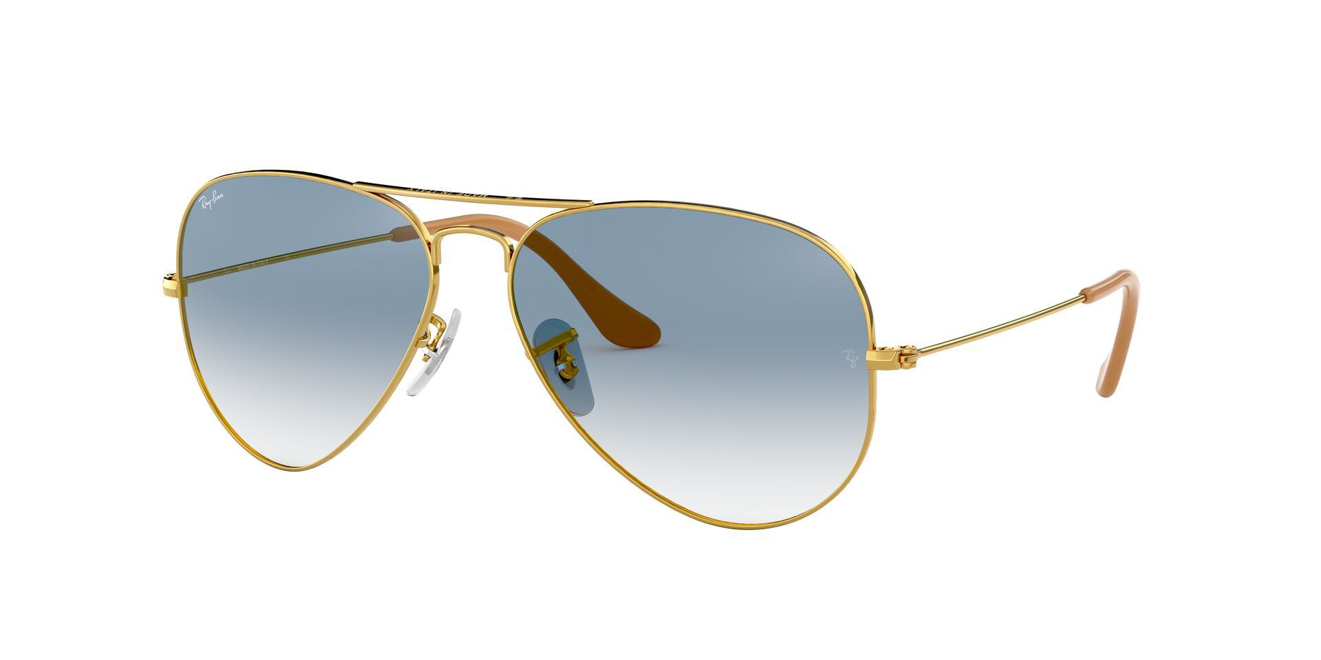 Ray-Ban Aviator Large Metal Gradient Sunglasses, Crystal Grad Light Blue | Dick's Sporting Goods