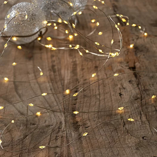 Silver Micro Lights – 100 Bulbs | The White Company (UK)