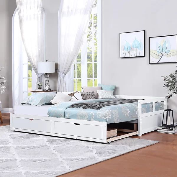 Berteau Solid Wood Daybed with Trundle | Wayfair North America