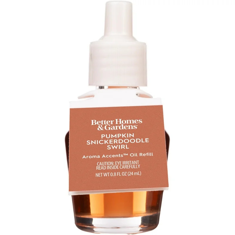 Better Homes and Gardens Aroma Accents Oil Refill, Pumpkin Snickerdoodle Swirl, 24mL | Walmart (US)