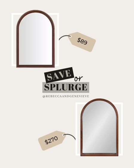 Can you tell the difference?? 🤯 would you save or splurge?
-
Save vs splurge. Dupes. Home decor. Decor dupes. Home dupes. Wall mirror. Arched mirror. Wood mirror

#LTKFind #LTKhome
