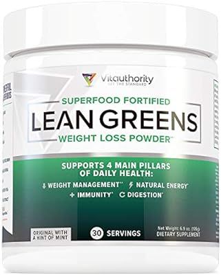 Amazon.com: Lean Greens Superfood Fortified Weight Loss Powder: 11 Immunity Boosting All-Natural ... | Amazon (US)