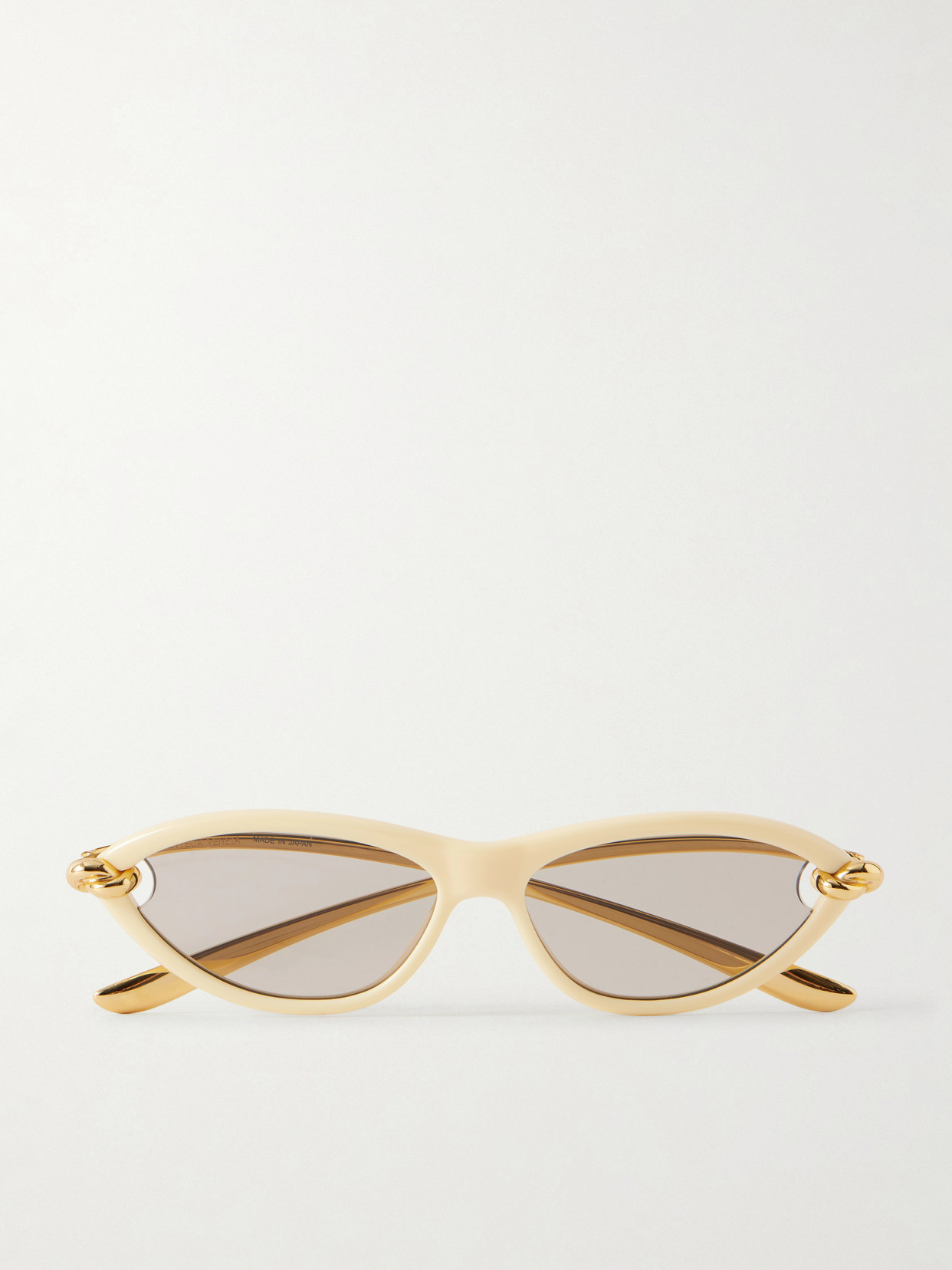 BOTTEGA VENETA EYEWEAR - New Knot Cat-eye Sunglasses - Gold | NET-A-PORTER (US)
