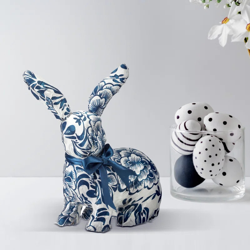 Brocade Print Bloomsbury Sit Bunny | Wayfair Professional