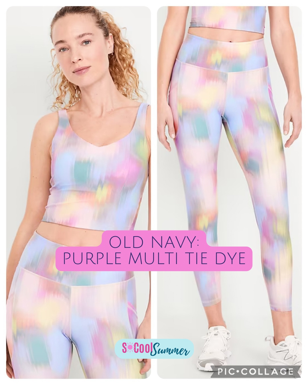 “Purple Multi Tie Dye” at Old Navy.  Best for light summers.

#hocsummer #coolsummer #lightsummer #truesummer #softsummer #pastelsummer #darksummer #brownsummer #sweetpeasummer #summerpalette #summerfinds

#LTKFitness #LTKSaleAlert #LTKActive