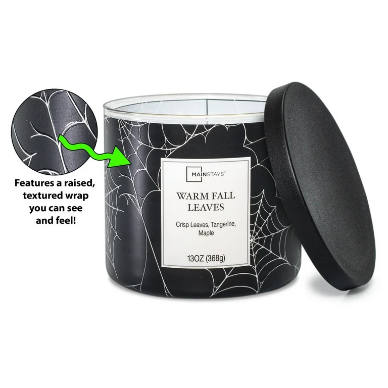 Mainstays Warm Fall Leaves Scented 3-Wick Candle, 13 oz. | Walmart (US)