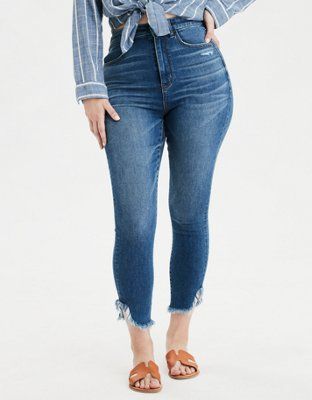 AE Ne(X)t Level Curvy Super High-Waisted Jegging Crop | American Eagle Outfitters (US & CA)