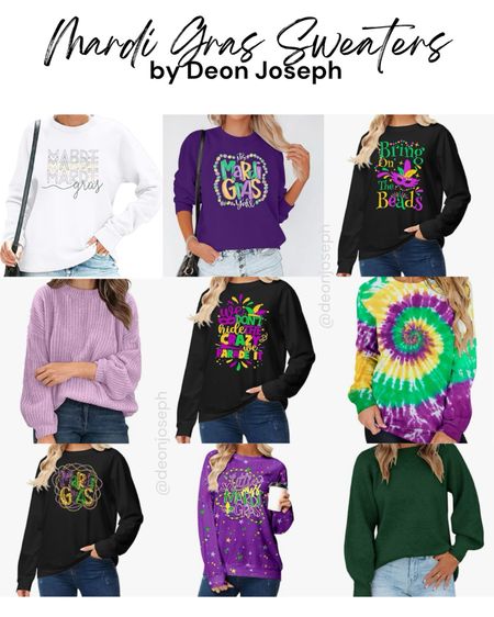 Celebrate Mardi Gras in style! These sweaters are perfect to wear when you want to be in the parade. Be bold and colorful this coming Fat Tuesday. 

#LTKfindsunder100 #LTKstyletip #LTKSeasonal