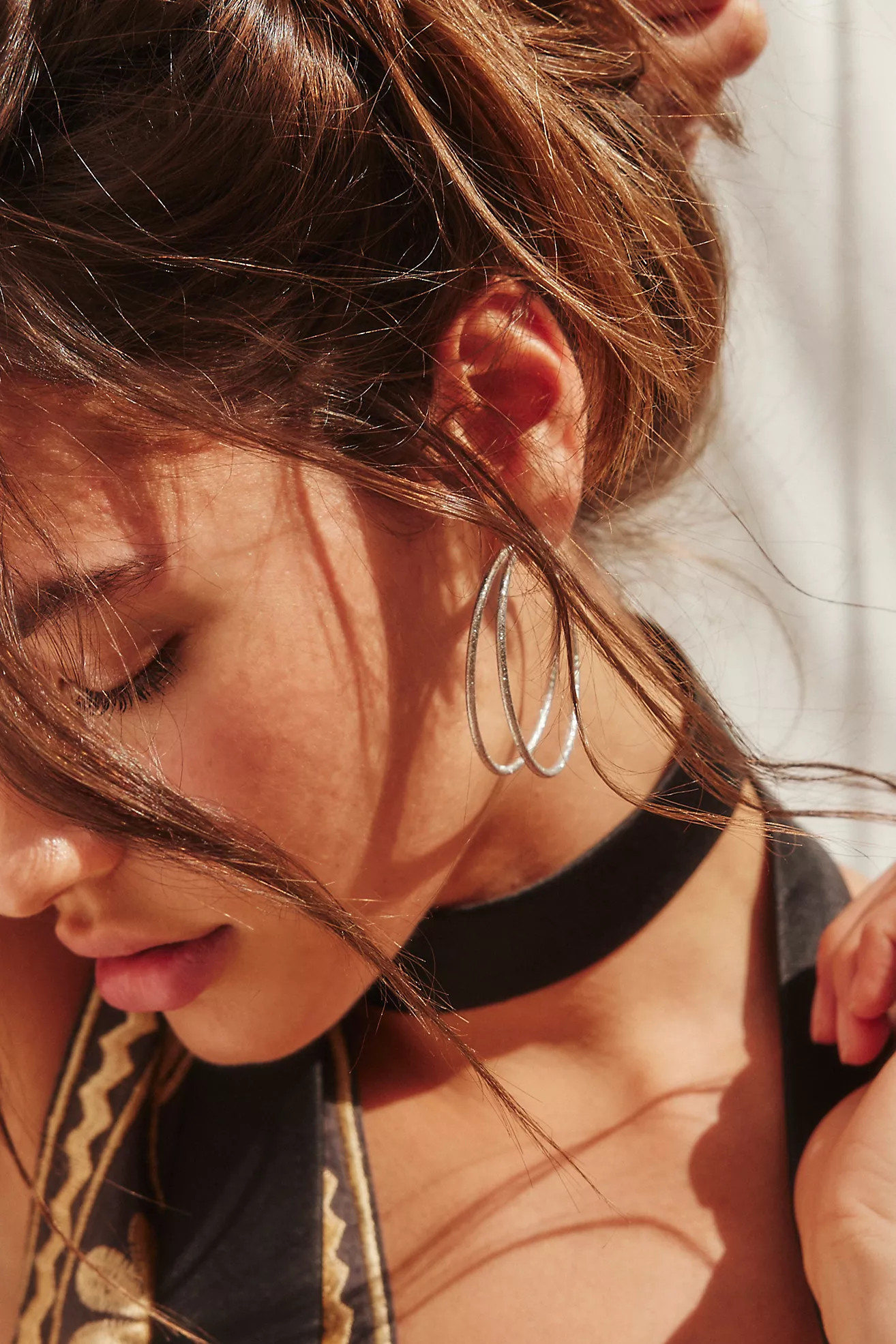 14k Gold Plated Omega Hoops | Free People (UK)