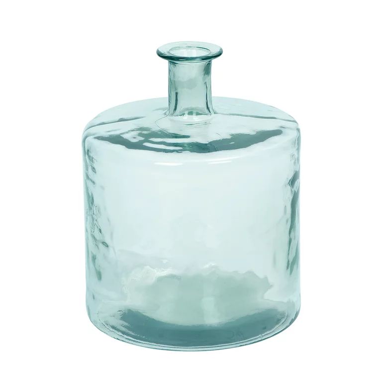 DecMode 17" Spanish Blue Recycled Glass Vase | Walmart (US)