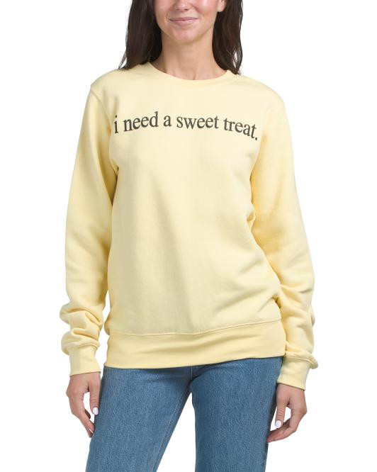 Sweet Treat Crew Neck Sweatshirt | TJ Maxx