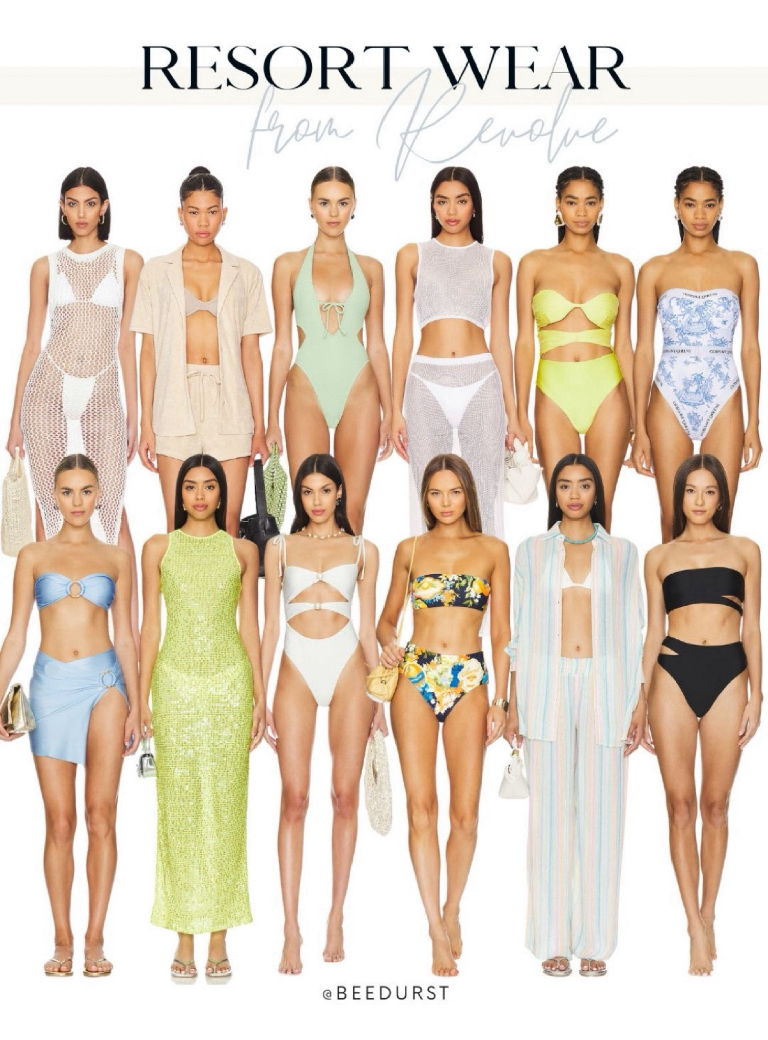 Revolve resort wear, summer dress, swimsuit, swimsuit coverup, vacay looks from revolve, white swimsuit, honeymoon outfit, vacation outfit ideas, spring outfit, summer resort looks, resort dresses, spring resort looks, spring break outfit, revolve summer dresses, summer hats, beach hats, sun hats, beach looks, swimsuits, black dress, swimsuit coverup

#LTKSwim #LTKTravel #LTKSeasonal