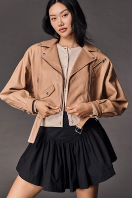 Lamarque Dylan 80's Leather Biker Jacket | Anthropologie (US)