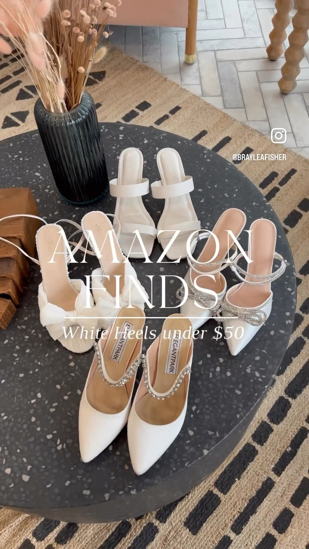 White heels under $50! Most are designer look alike 😉💸

White dress, bridal, bride, white dresses, long sleeve dress, bridal shower dress, engagement photos, engagement party, reception dress, wedding, wedding gown, bridal tea, bridal party, elopement, elope, beach wedding, mountain wedding, destination wedding, honeymoon, formal dress, formal wear, rehearsal dinner dress, rehearsal dinner, after party dress, lace, ruffled, ruffles, satin, fall, fall wedding #wedding #bride #bridal #whitedress #dresses #dress white heels, wedding heels, bridal heels

Follow my shop @brayleafisher on the @shop.LTK app to shop this post and get my exclusive app-only content!

#liketkit  
@shop.ltk
https://liketk.it/42Rbz#LTKunder50 #LTKunder100

#LTKstyletip #LTKwedding