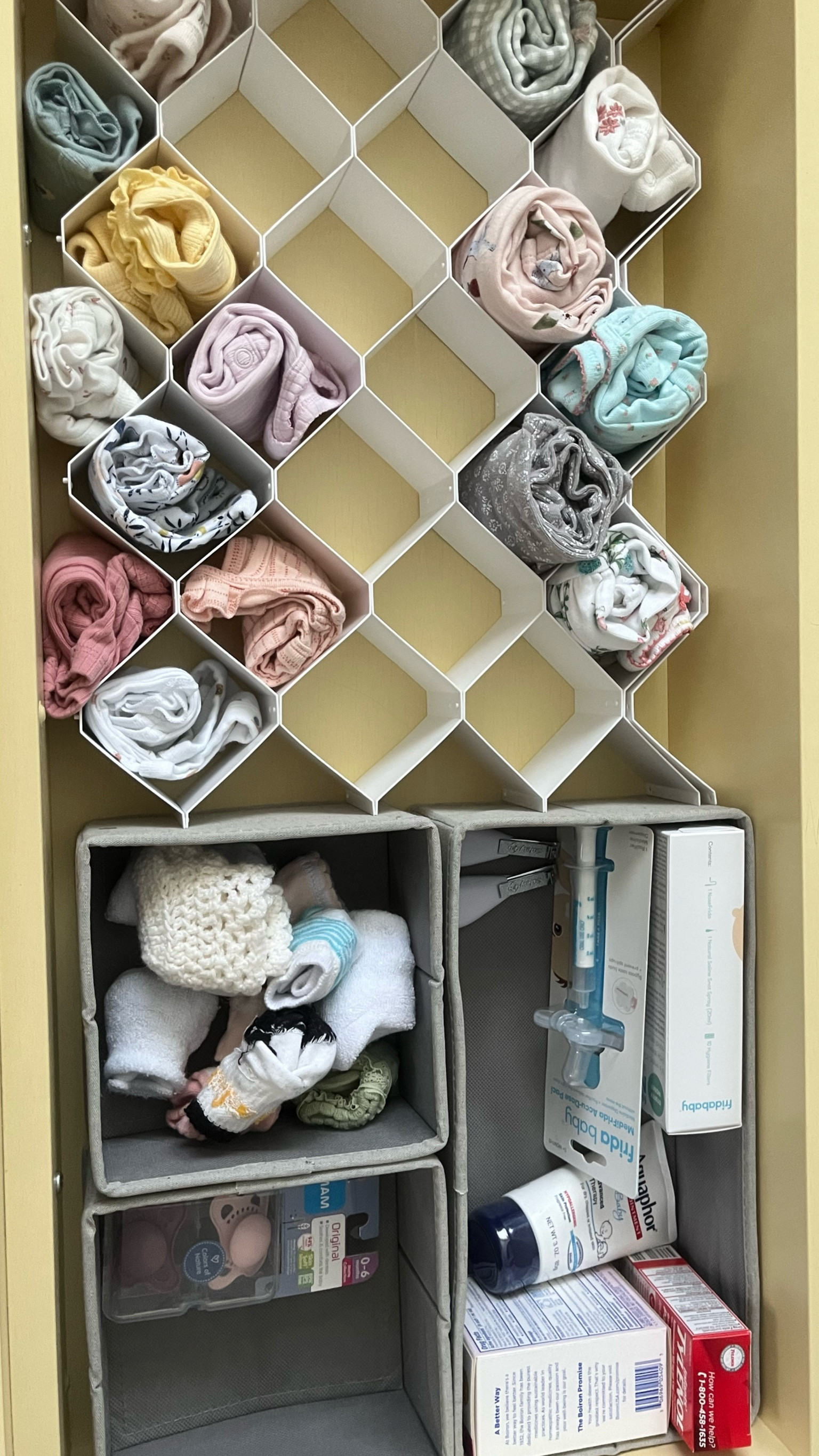 Officially in nesting mode and starting to organize the baby’s dresser drawers. I love this honeycomb organizer for rolled up onsies! I might even stack another one on top! They are only $10 too!!! 

#LTKfamily #LTKhome #LTKbaby