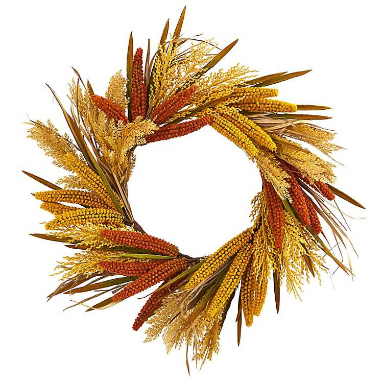 Sorghum Harvest Wreath | Kirkland's Home