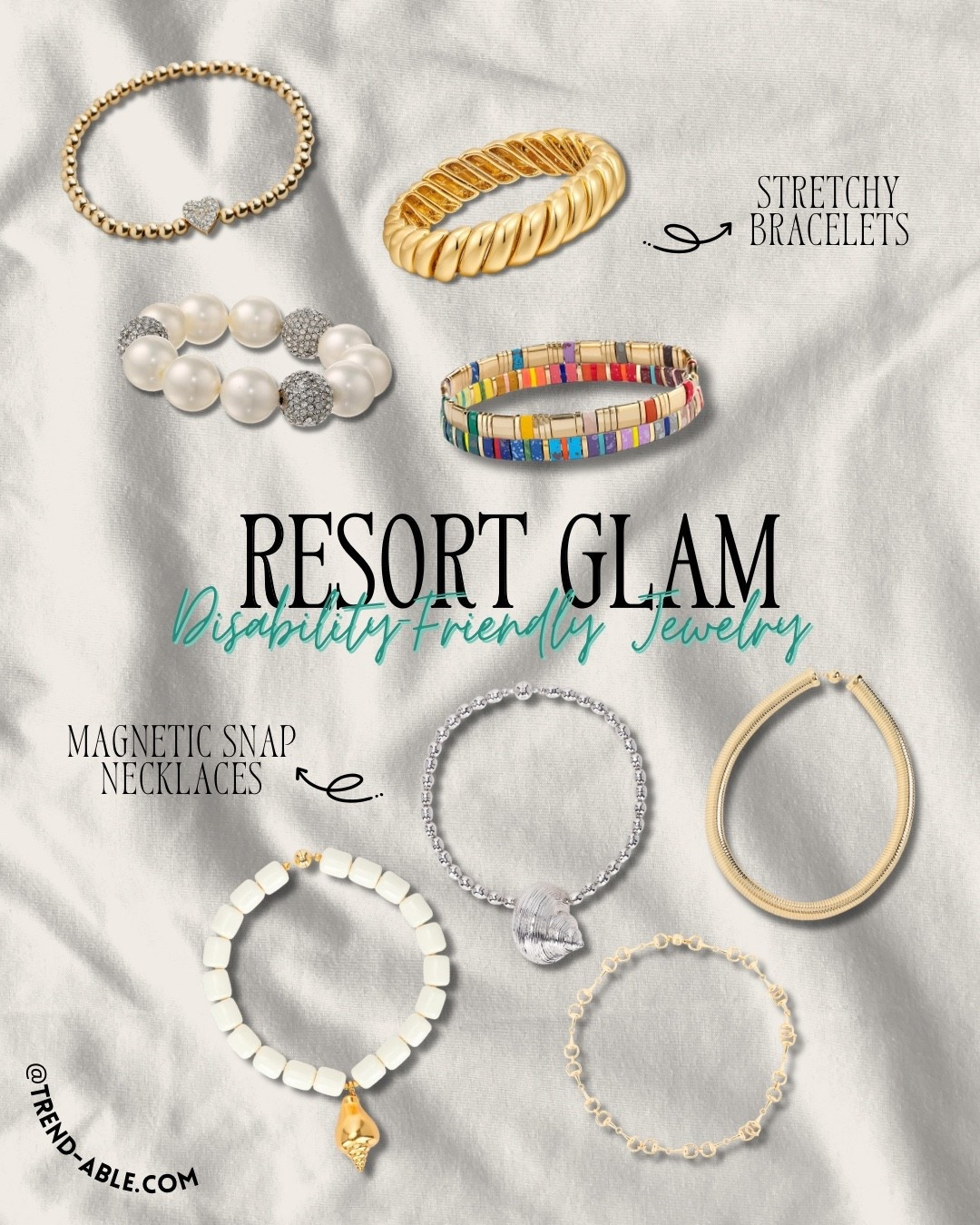 Accessories add personality to any outfit. Loving all of the necklaces with magnetic clasps and stretchy colorful bracelets this season .  

#LTKSeasonal #LTKOver40 #LTKTravel