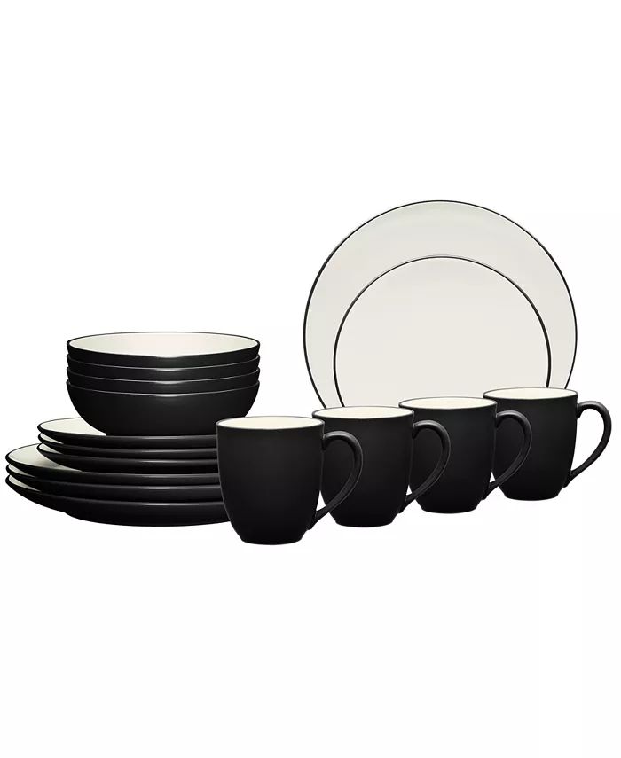 Noritake Colorwave Coupe 16-Pc. Dinnerware Set, Service for 4 - Macy's | Macy's