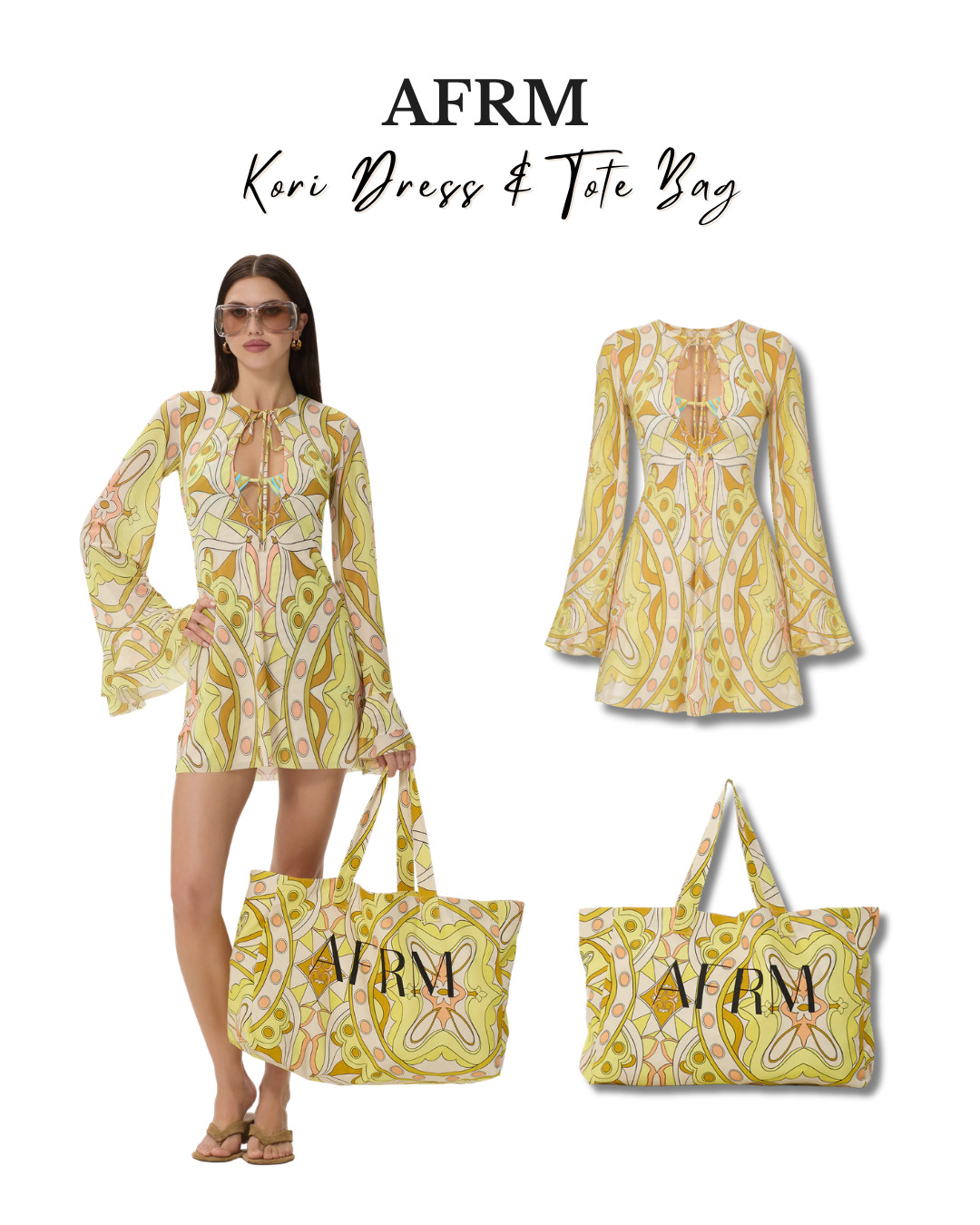 Obsessed with this dress + tote from AFRM 💛✨

#AFRM #ResortStyle #LTKOutfit #ChicStyle #SummerOutfits 

 #LTKgrwm #LTKootd #LTKPlusSize