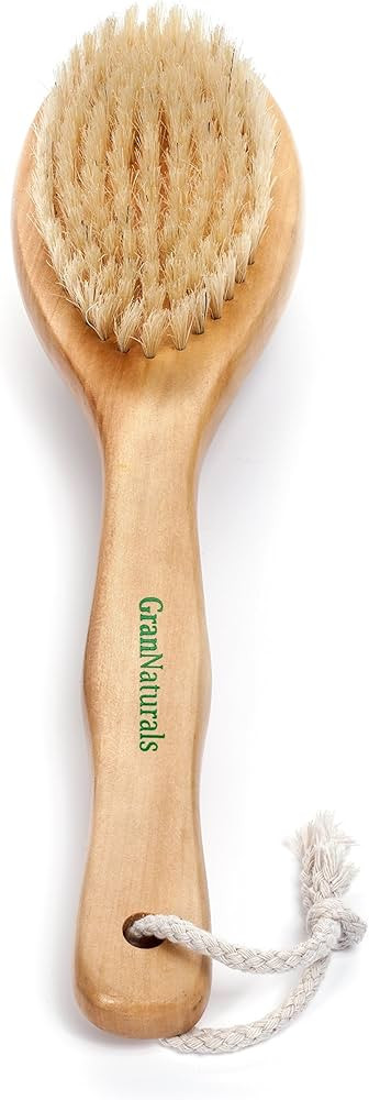 GranNaturals Dry Brushing Body Brush for Lymphatic Drainage + Cellulite Scrubber- Natural Bristle... | Amazon (US)
