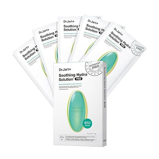 Dr.Jart+ Dermask Soothing Hydra Solution Korean Face Mask for Visibly Irritated Skin | Sheet Mask... | Amazon (US)