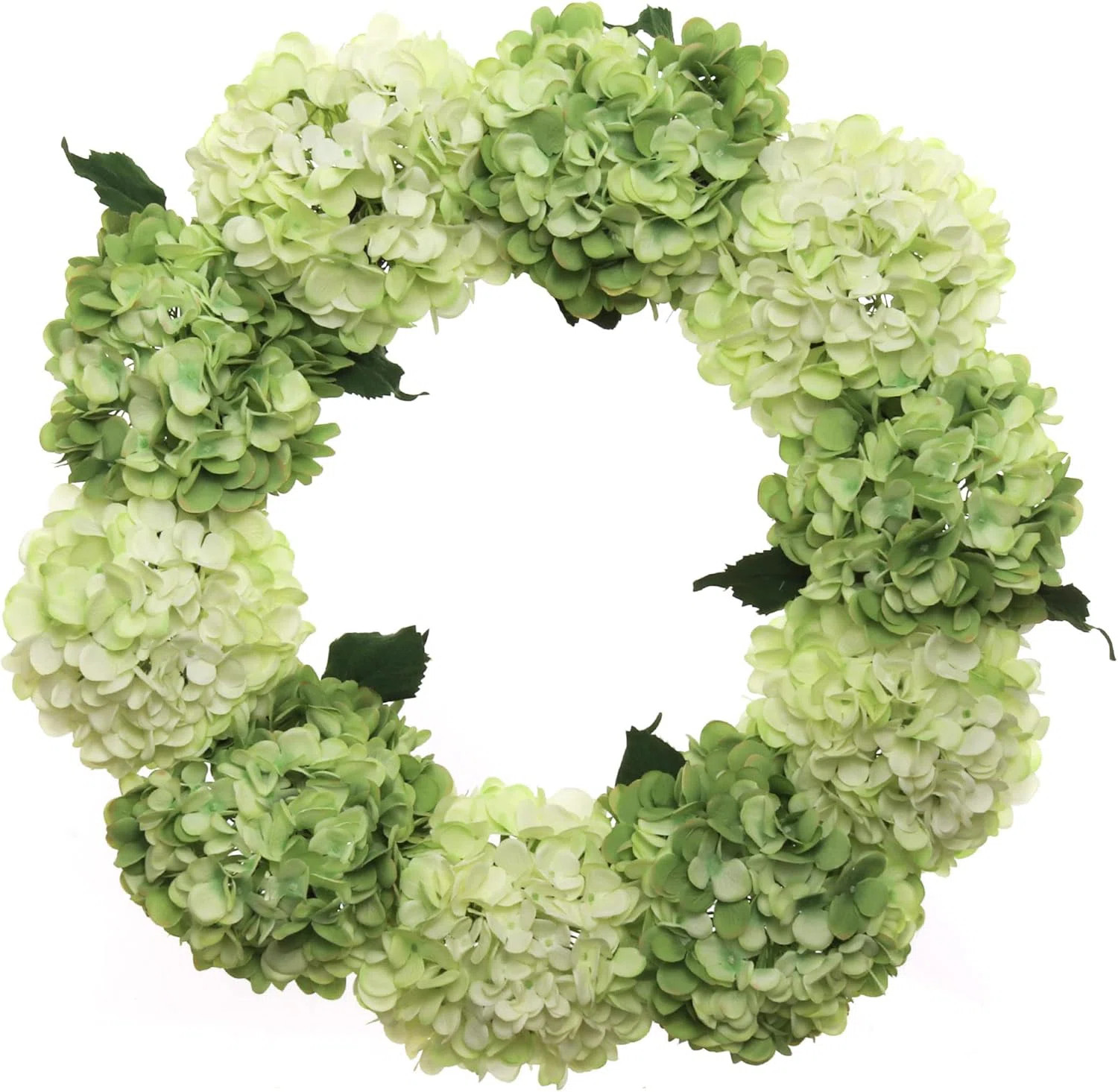 24" Magenta Green Hydrangea Wreath | Wayfair North America