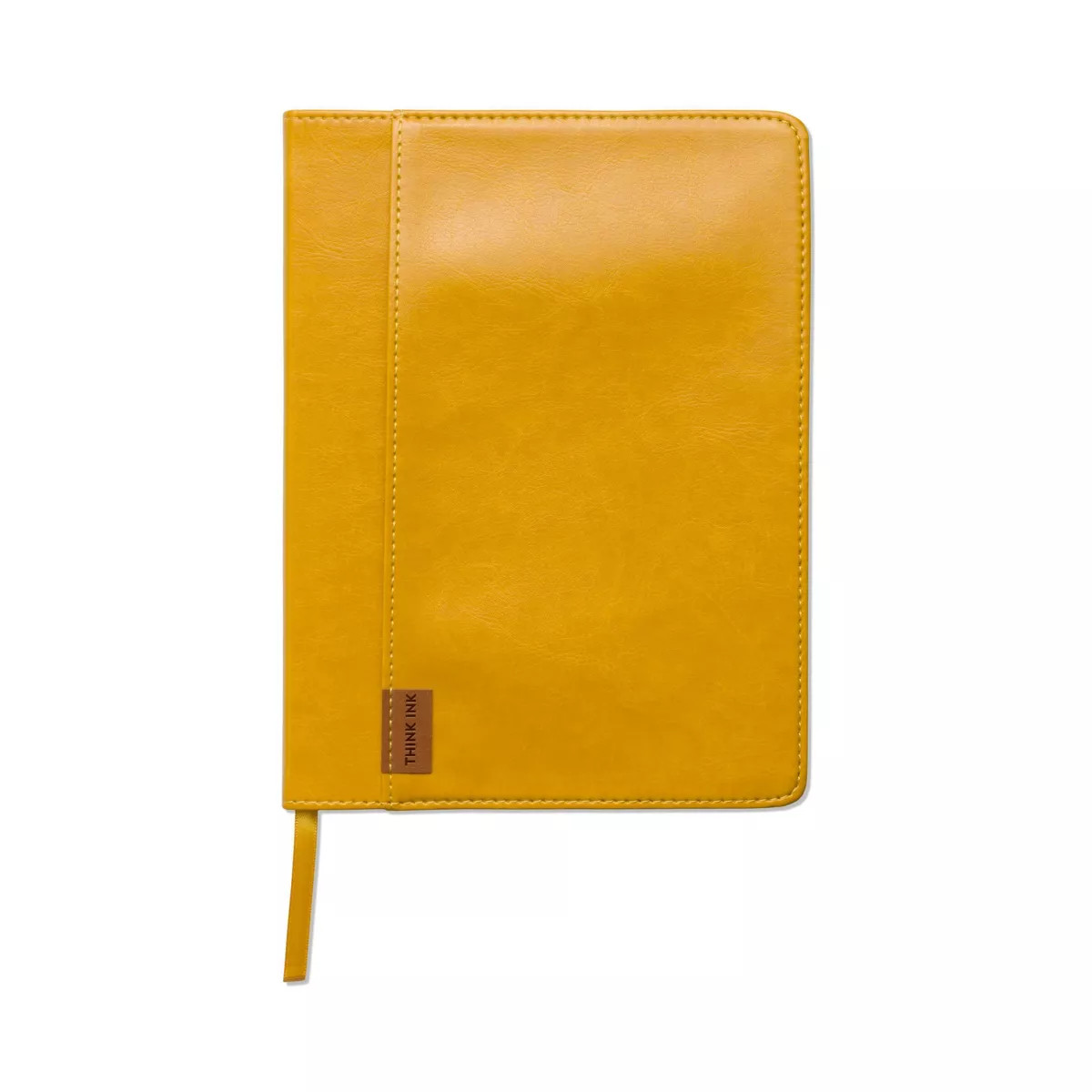 Ruled Journal Vegan Leather with Pocket 6.25"x8.25" Mellow Yellow - DesignWorks Ink | Target