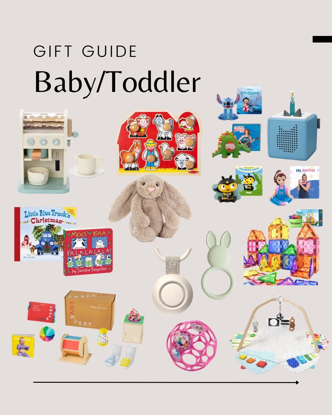 Gift Guide for Baby/Toddlers 💛 #giftguide #baby #toddler #babygift 

#LTKGiftGuide #LTKSeasonal #LTKHoliday