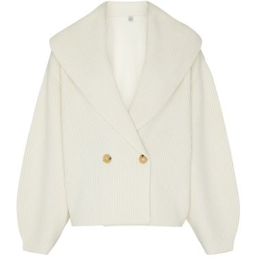 Shawl-lapel cardigan - TOTEME | 24S US