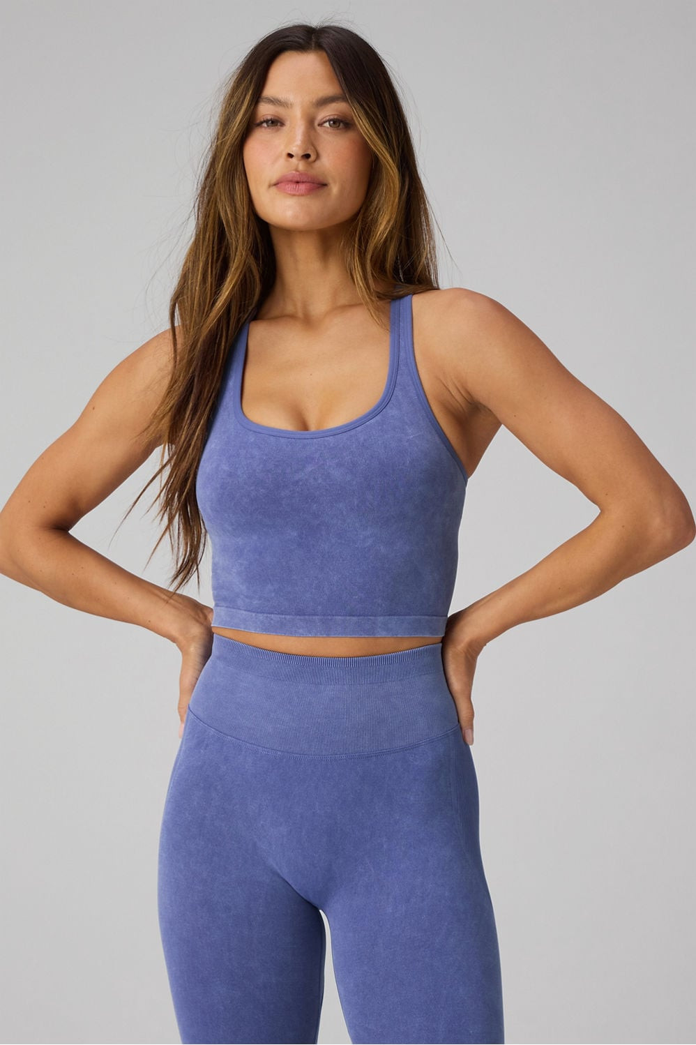 Seamless Cropped Built-In Bra Tank | Fabletics
