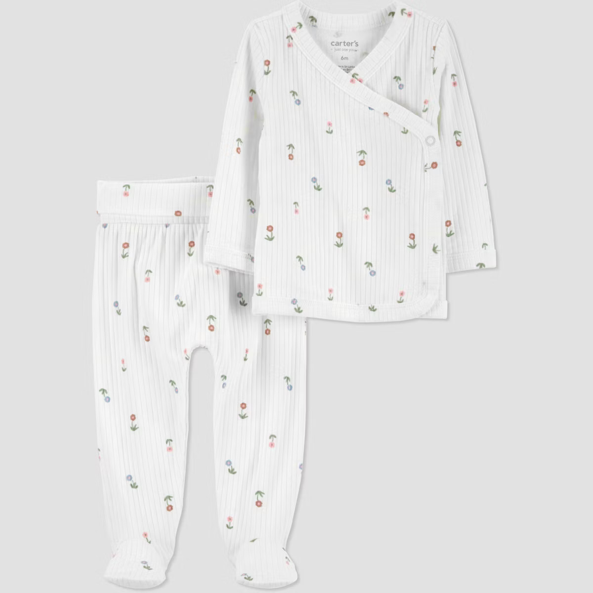 Carter's Just One You® Baby Girls' 2pc Ivory Floral Cardigan Set | Target