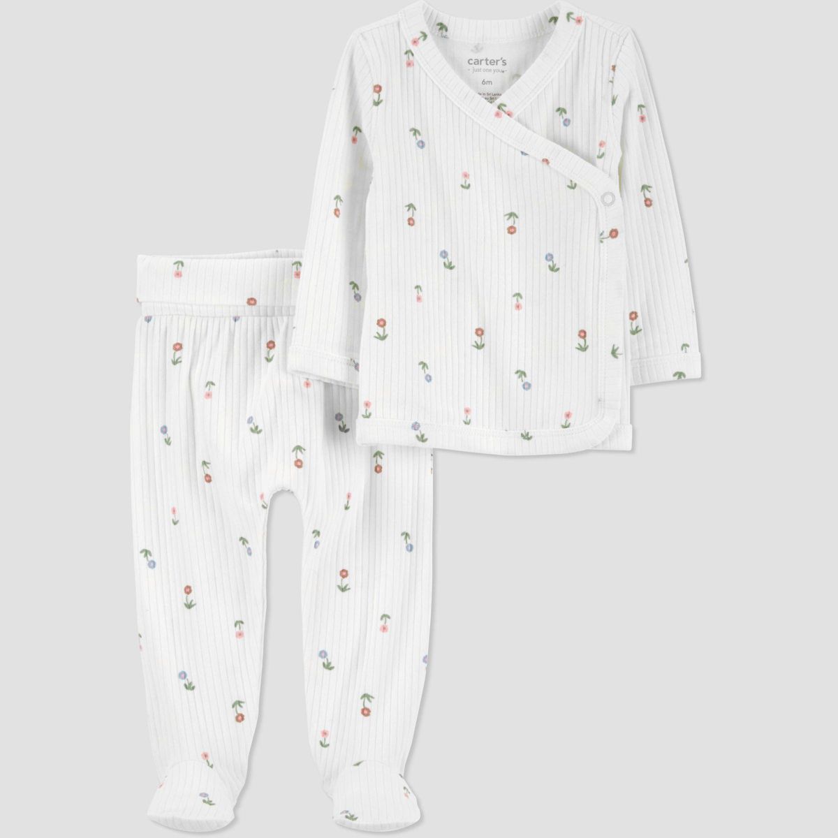 Carter's Just One You® Baby Girls' 2pc Ivory Floral Cardigan Set | Target